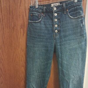 Abercrombie & Fitch Women’s 25 The Skinny High Rise Button Fly Jeans